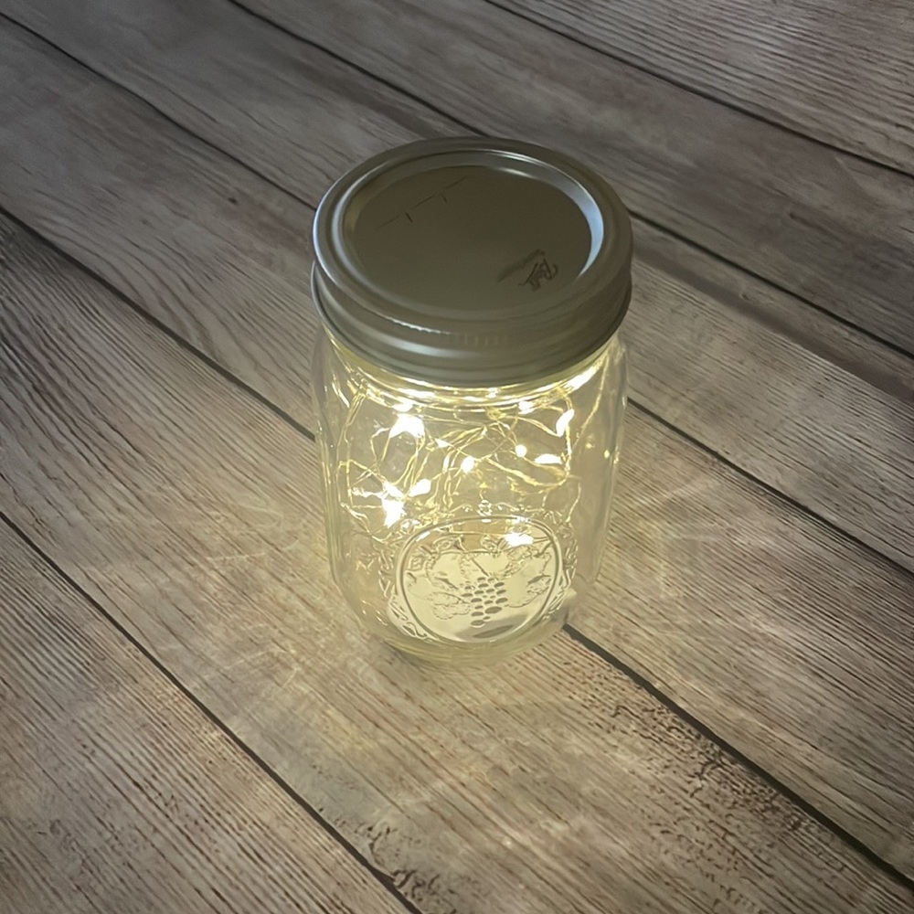 🌸 Clearance! 🌸Glass Mason Jar with Led Lights for Home Decor